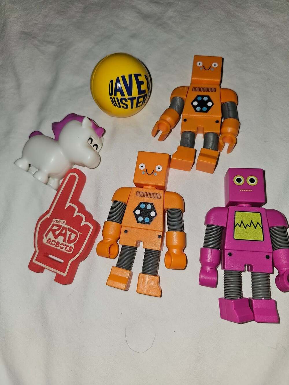 Really Rad Robots Toy Lot Robots Unicorn Dave And Buster